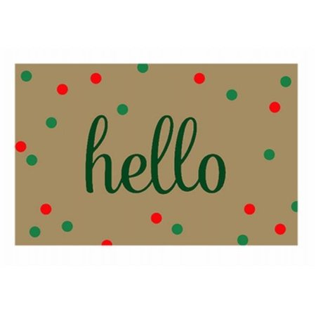 BACOVA GUILD Bacova Guild 240902 18 x 28 in. Coir Hello Door Mat 240902